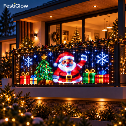 FestiGlow Smart LED Curtain Lights